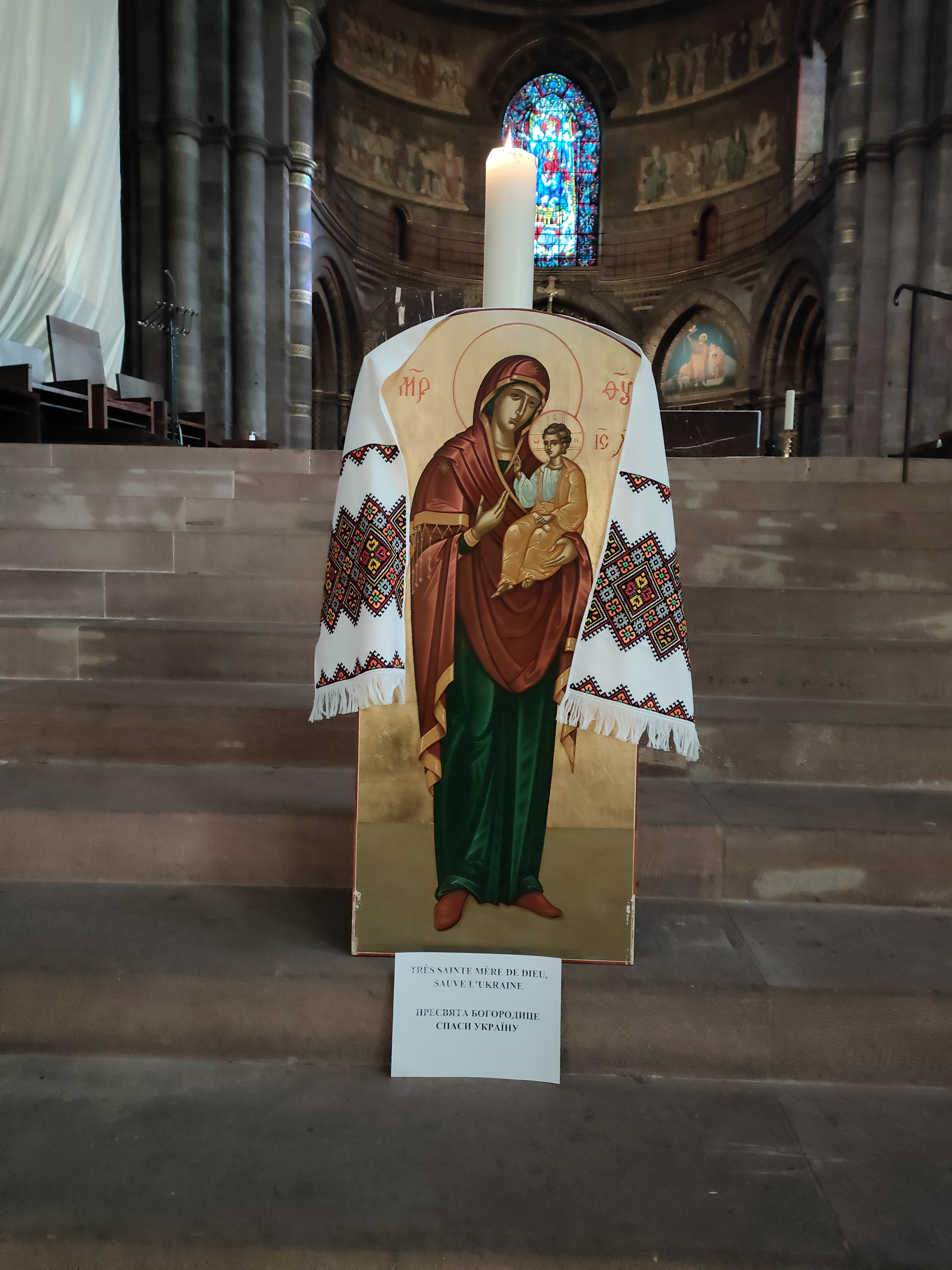 Icone devant la cathédrale de Strasbourg icone